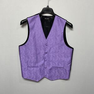 Umo Lorenzo Formal Wear Men Vest Jacket Size Small Purple M232 -13
